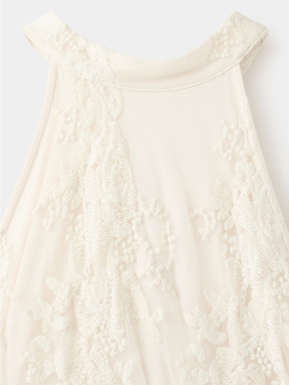 NWT (size 6) MANGO EMBROIDERED TULLE DRESS WITH RUFFLES - Picture 6 of 12